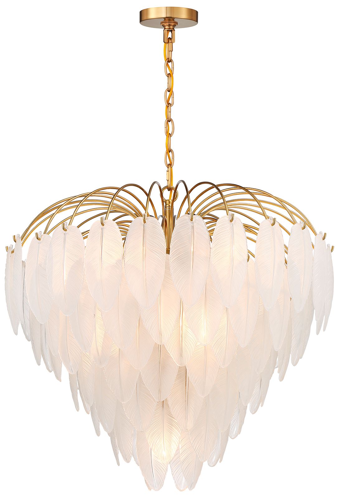 Image 4 Boa 9-Light Chandelier in Warm Brass by Breegan Jane more views