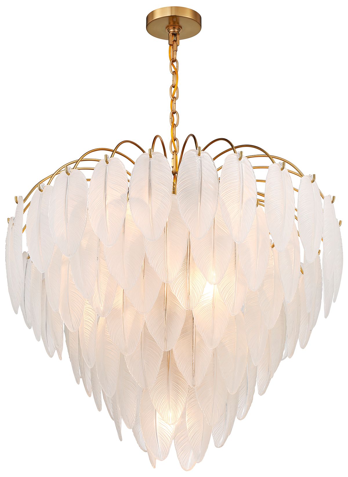 Image 5 Boa 9-Light Chandelier in Warm Brass by Breegan Jane more views