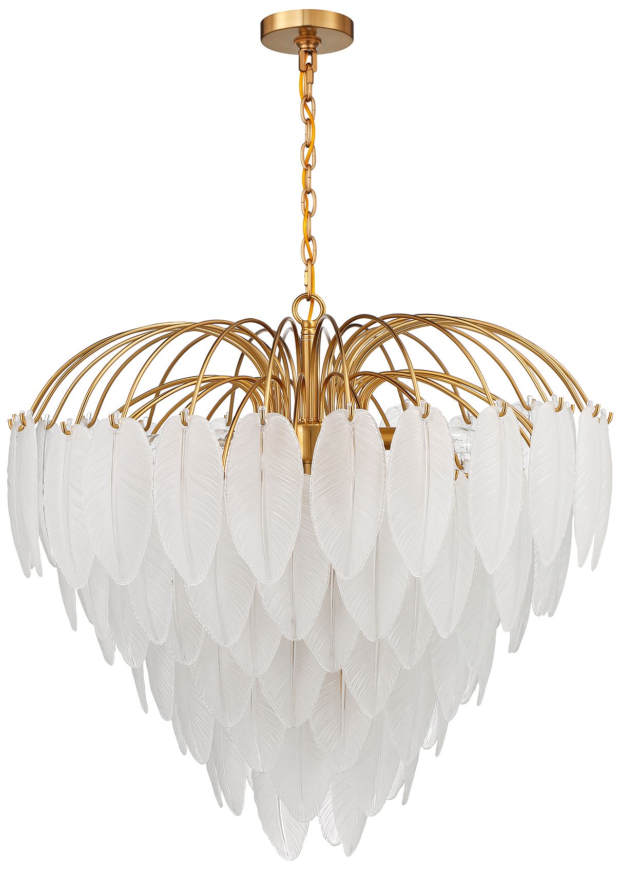 Image 6 Boa 9-Light Chandelier in Warm Brass by Breegan Jane more views