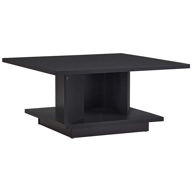 Image 5 Boa Vista 31" Wide Black Coffee Table with Hidden Storage more views