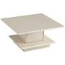 Boa Vista 31"W Cream Weave Coffee Table with Hidden Storage