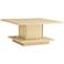 Boa Vista 31"W Light Maple Coffee Table with Hidden Storage