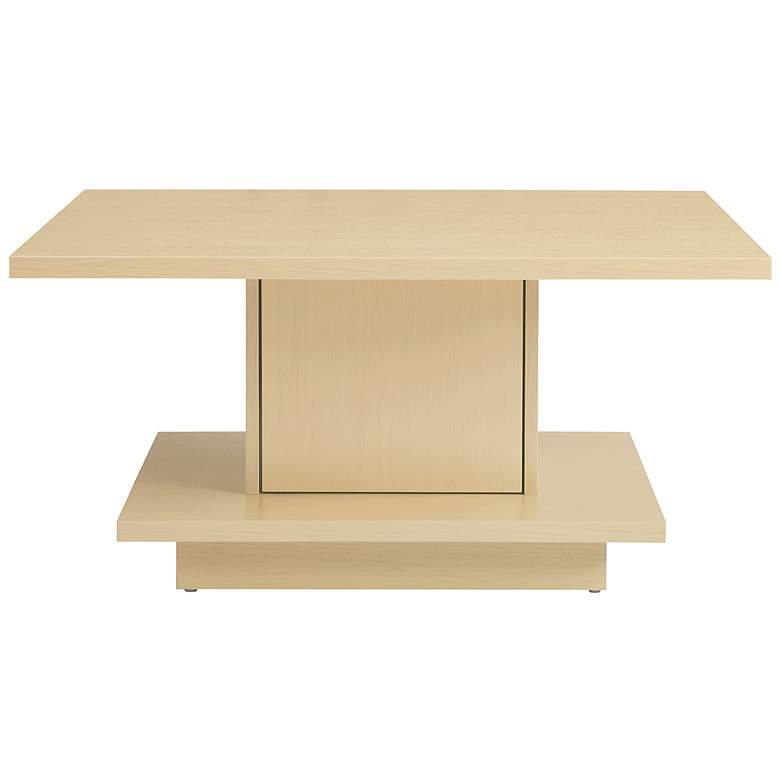 Image 3 Boa Vista 31 inchW Light Maple Coffee Table with Hidden Storage more views