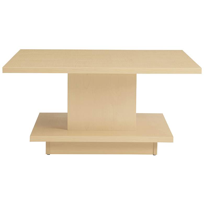 Image 4 Boa Vista 31 inchW Light Maple Coffee Table with Hidden Storage more views