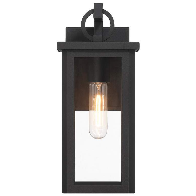 Image 2 Boadie 1 Light Matte Black Outdoor Sconce more views