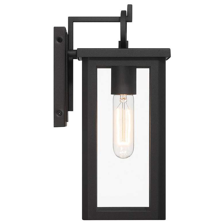 Image 3 Boadie 1 Light Matte Black Outdoor Sconce more views