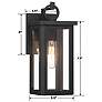 5_Boadie 1 Light Matte Black Outdoor Sconce more views