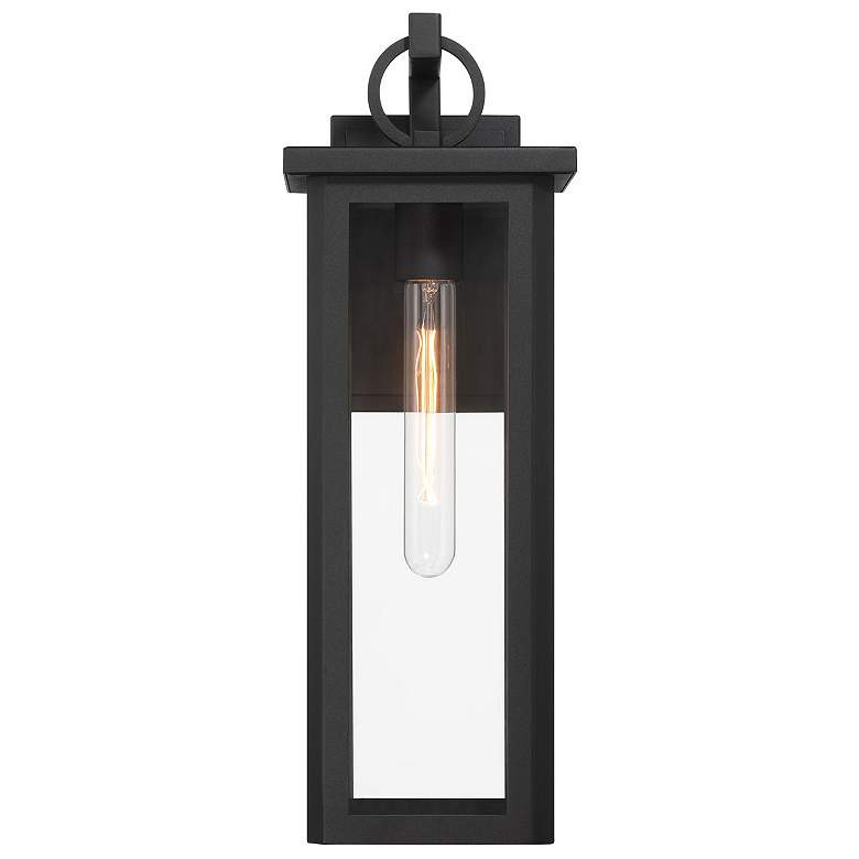 Image 2 Boadie 1 Light Matte Black Outdoor Sconce more views