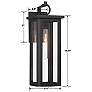 5_Boadie 1 Light Matte Black Outdoor Sconce more views