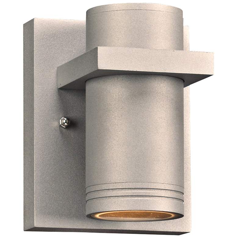 Image 1 Boardwalk-I 5 1/2 inch High Silver LED Outdoor Wall Light