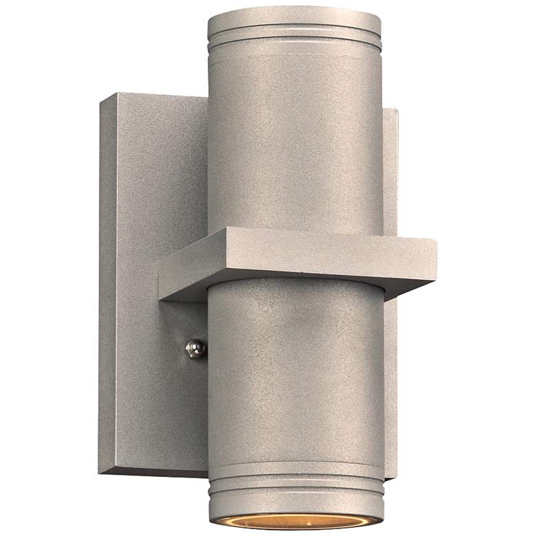 Image 1 Boardwalk-I 7 1/2" High Silver LED Outdoor Wall Light