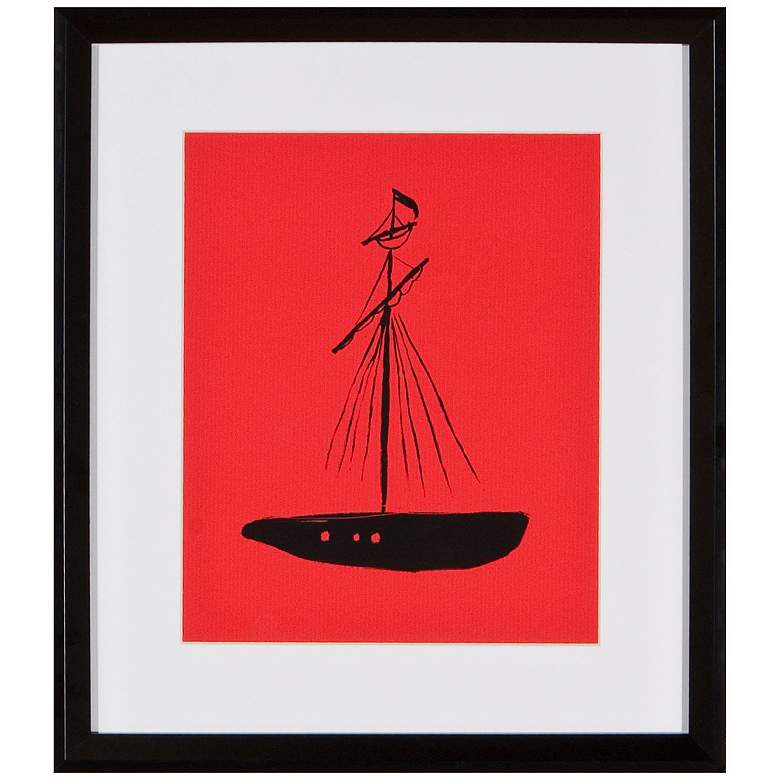 Image 1 Boat 16 inch High Silhouette Wall Art