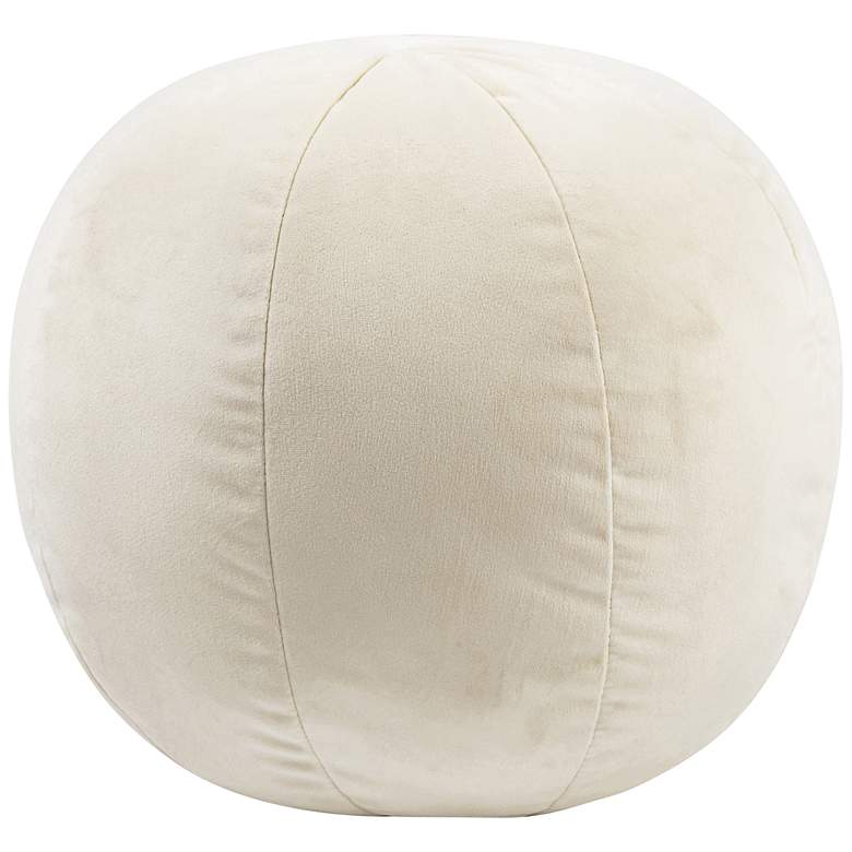Image 1 Boba Cream Velvet 9 inch Round Decorative Pillow