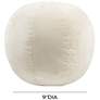 Boba Cream Velvet 9" Round Decorative Pillow