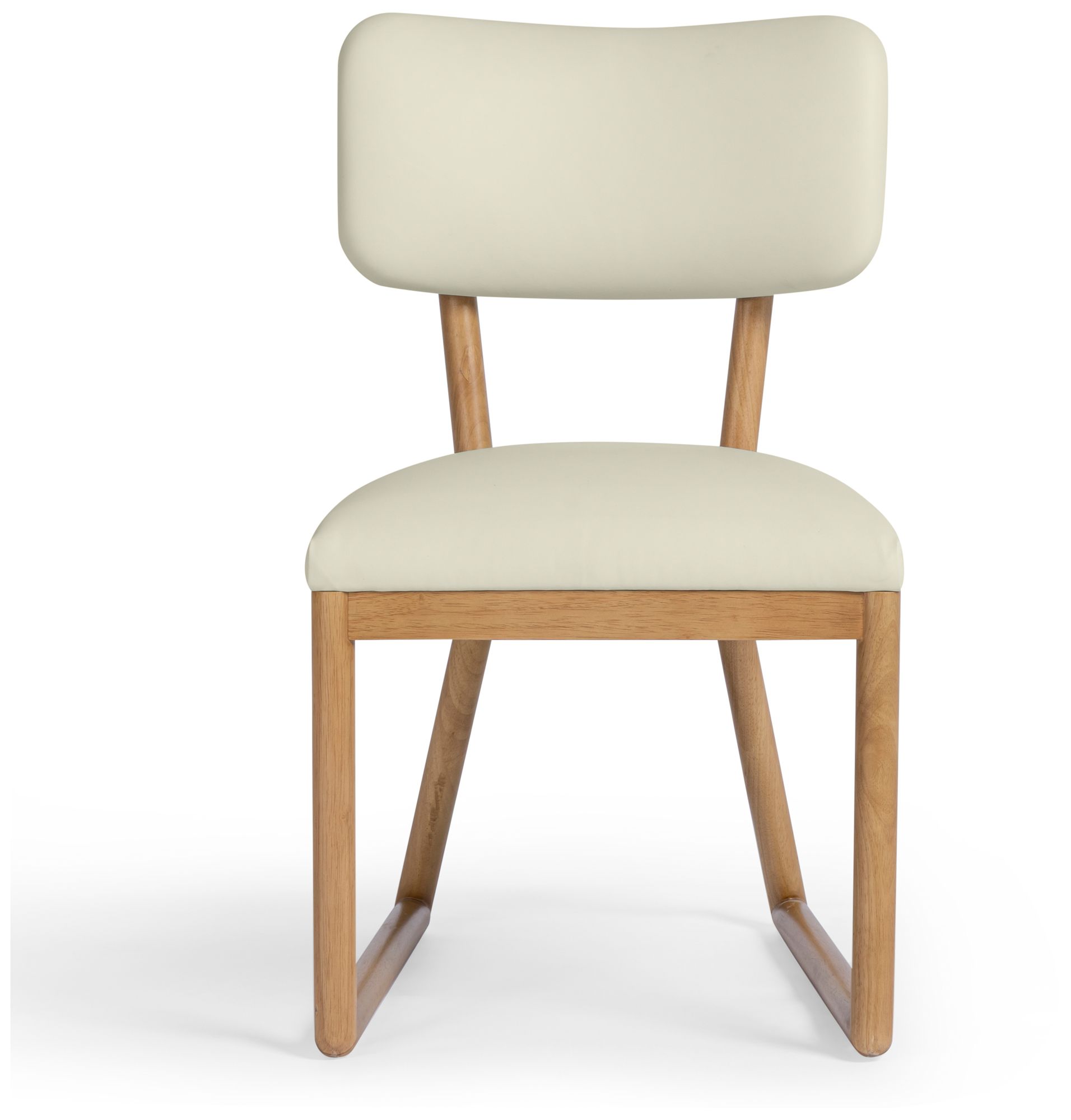 Image 4 Bobbie Cream Vegan Leather Dining Chair more views