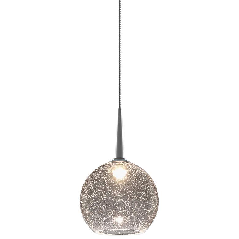 Image 1 Bobo 1 - Pendant - LED - 4 inch Kiss Canopy - Matte Chrome Finish - Clear 