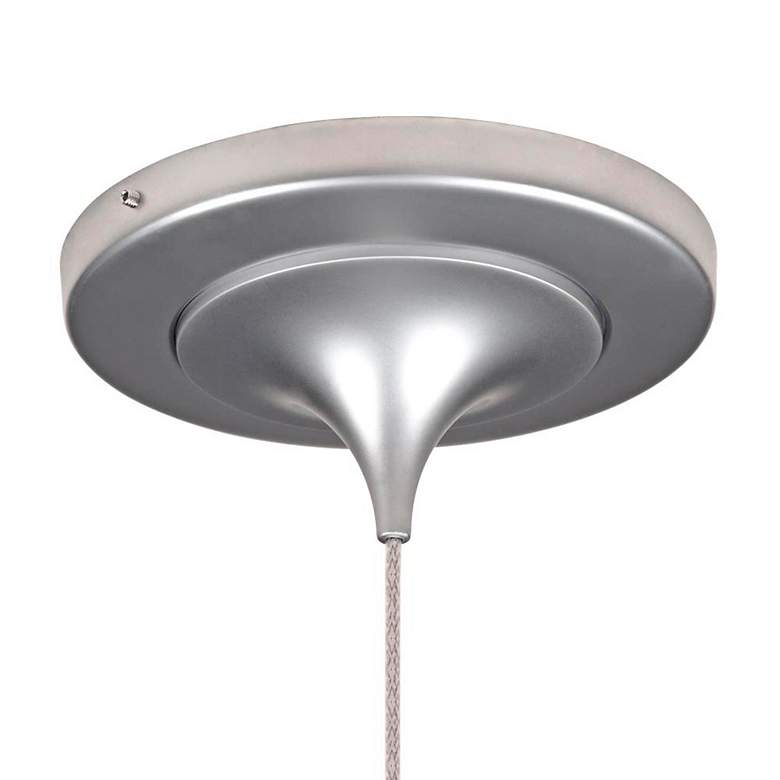 Image 3 Bobo 2 6" Wide Matte Chrome LED Mini Pendant w/ Seeded Glass more views