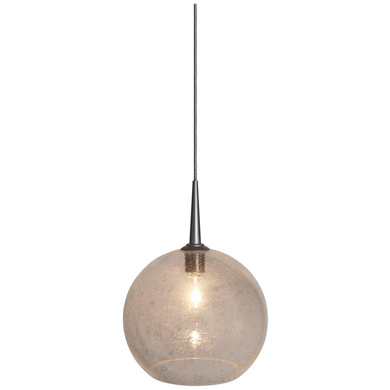 Image 1 Bobo 2 - 6 inch Wide Pendant - Matte Chrome Finish and Clear Glass Shade