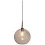 Bobo 2 - 6" Wide Pendant - Matte Chrome Finish and Clear Glass Shade