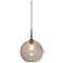Bobo 2 - 6" Wide Pendant - Matte Chrome Finish and Clear Glass Shade
