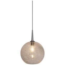 Bobo 2 Pendant - Chrome Finish - Amber Glass Shade