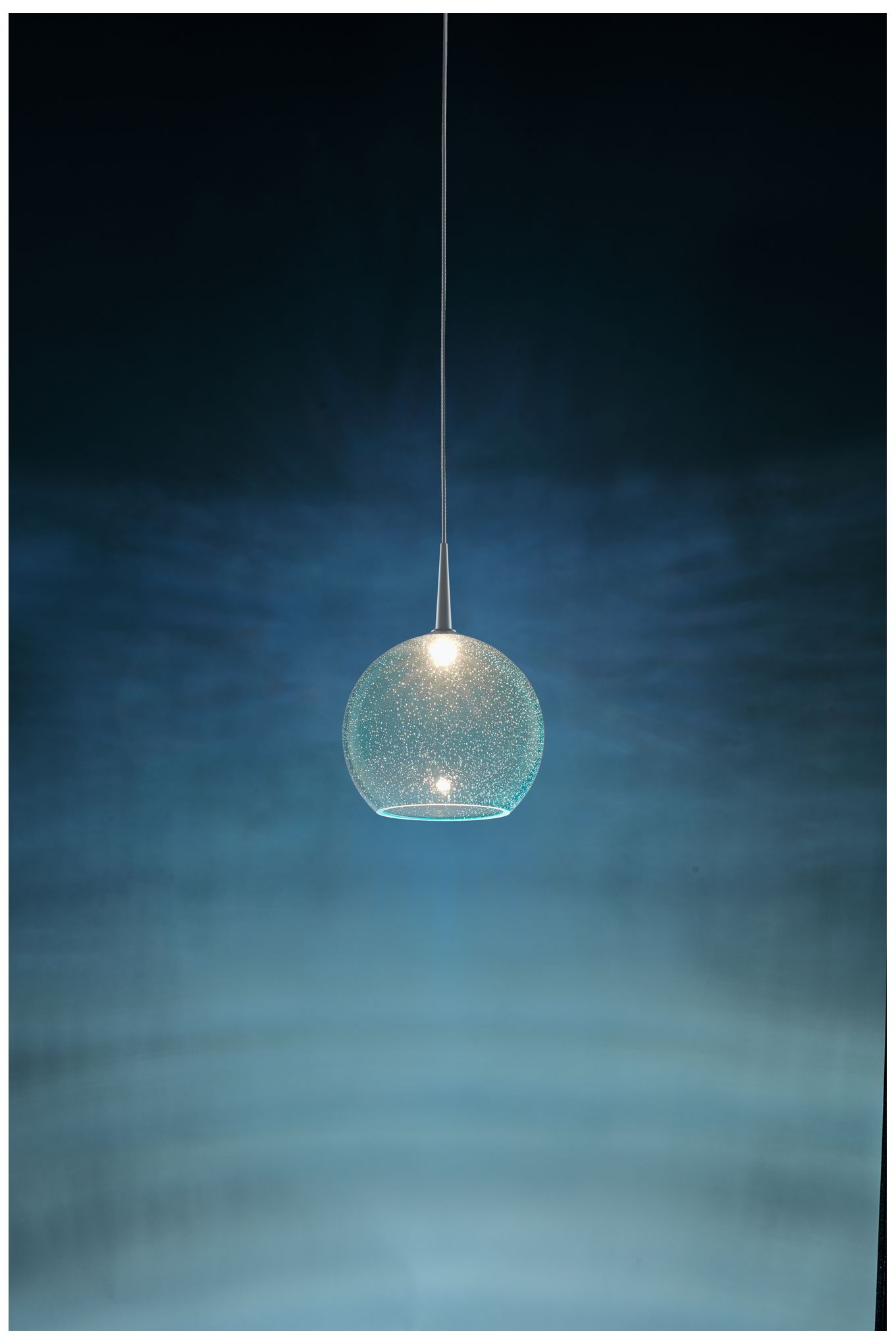 Image 3 Bobo 2 - Pendant - LED - 4" Kiss Canopy - Matte Chrome Finish - Aqua G more views