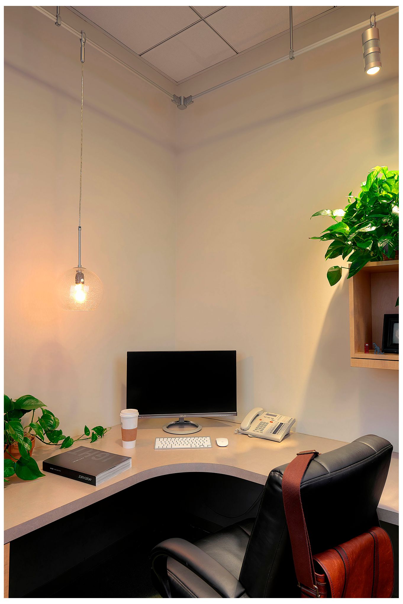 Image 2 Bobo 3 8.5" Matte Chrome Pendant w/ Aqua Glass Shade more views