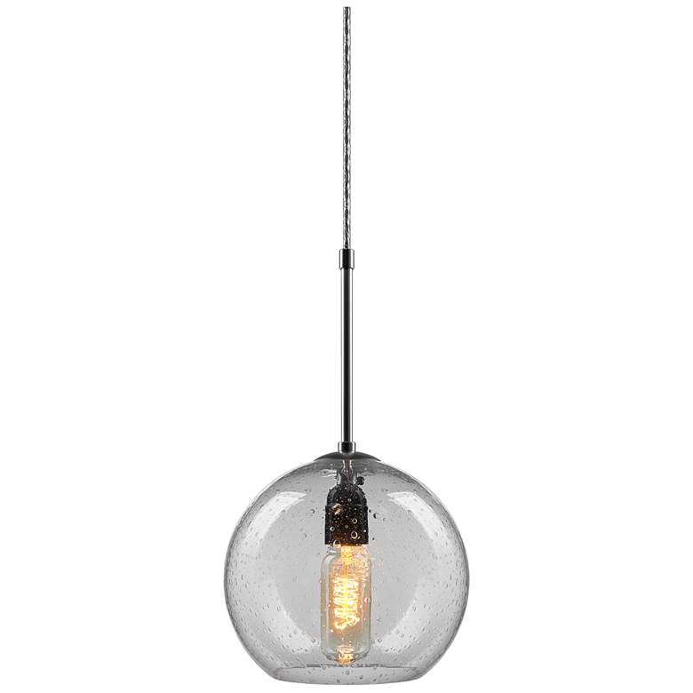 Image 1 Bobo 3 - Pendant - 4" Kiss Canopy - Bronze Finish - Clear Glass Shade