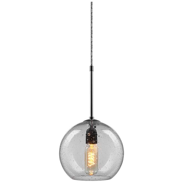 Image 1 Bobo 3 - Pendant - 4 inch Kiss Canopy - Bronze Finish - Clear Glass Shade