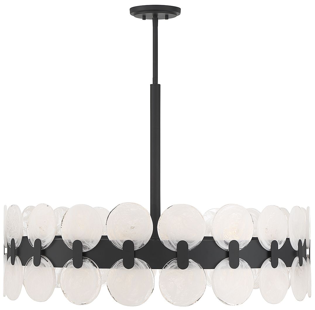 Boca 10-Light Chandelier in Matte Black