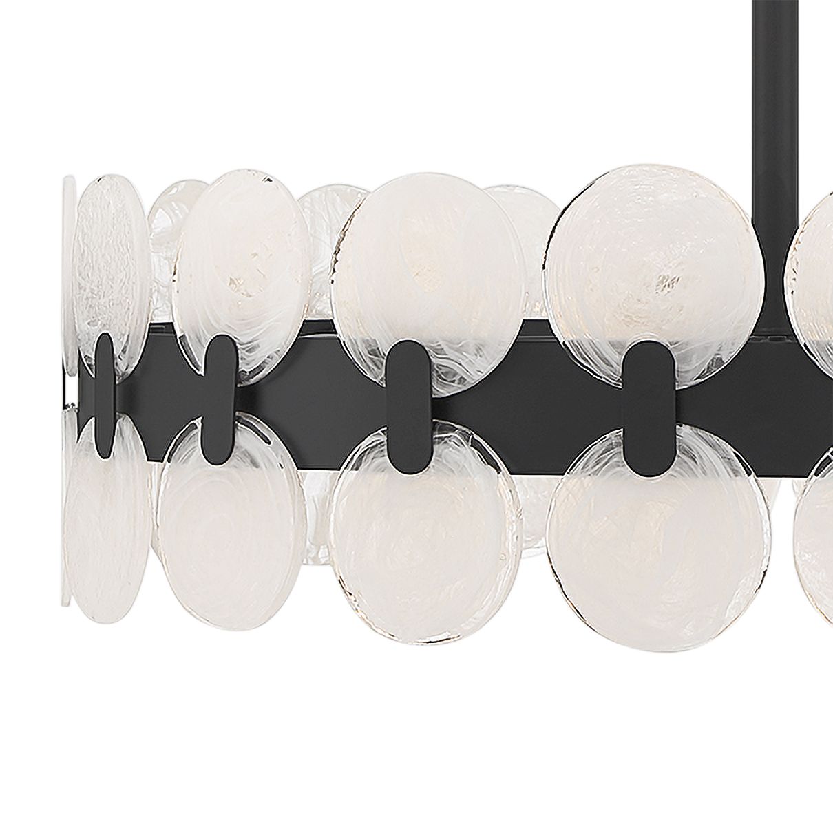Image 2 Boca 10-Light Chandelier in Matte Black more views