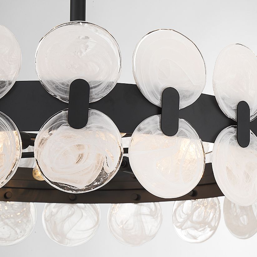 Image 3 Boca 10-Light Chandelier in Matte Black more views
