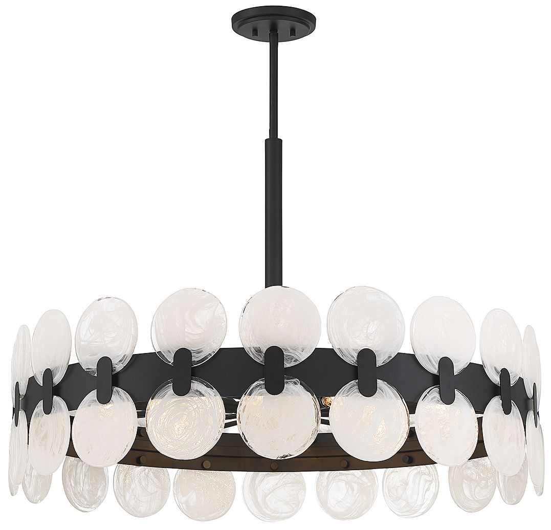 Image 5 Boca 10-Light Chandelier in Matte Black more views