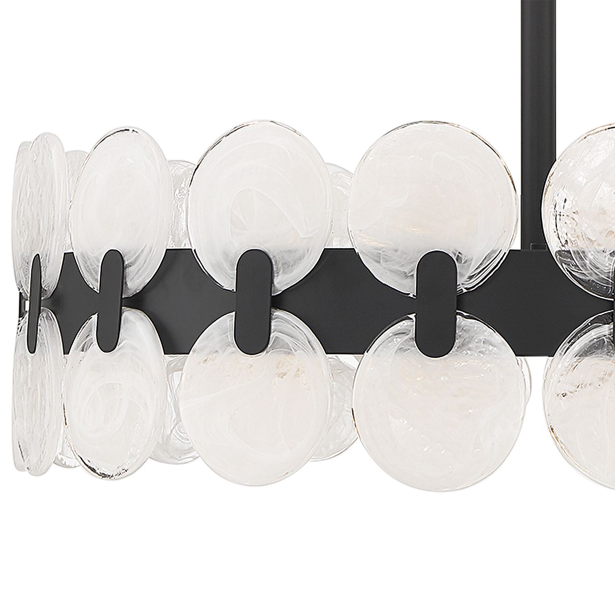 Image 2 Boca 6-Light Chandelier in Matte Black more views
