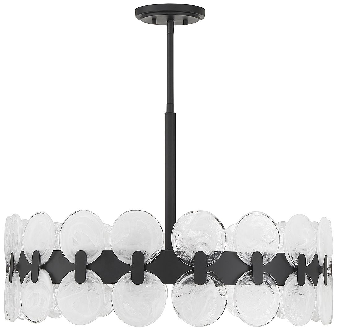 Image 3 Boca 6-Light Chandelier in Matte Black more views