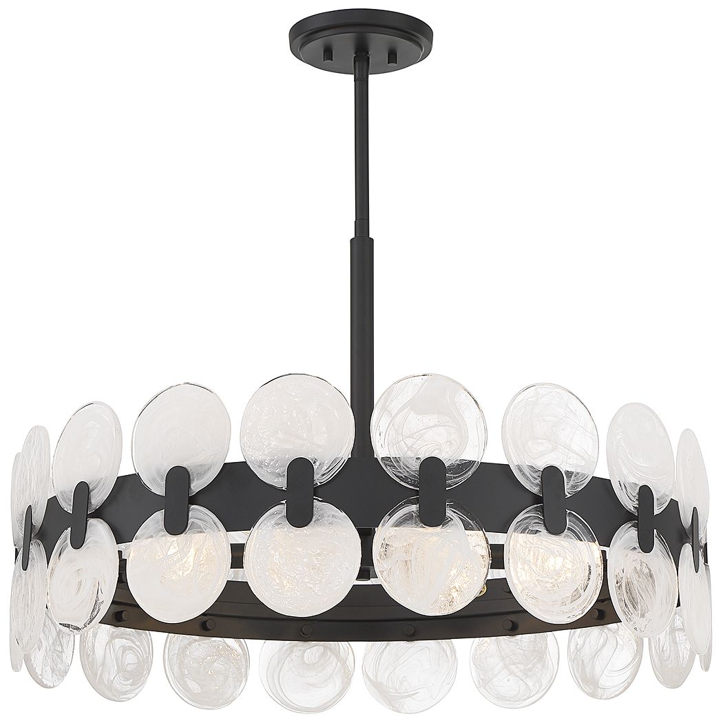 Image 4 Boca 6-Light Chandelier in Matte Black more views