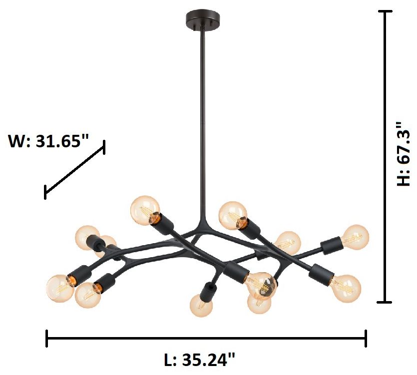 Image 4 Bocadella Modern Matte Black 31.5" more views