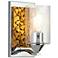 Bocage 1 Light Wall Sconce In Polished Chrome And Gold