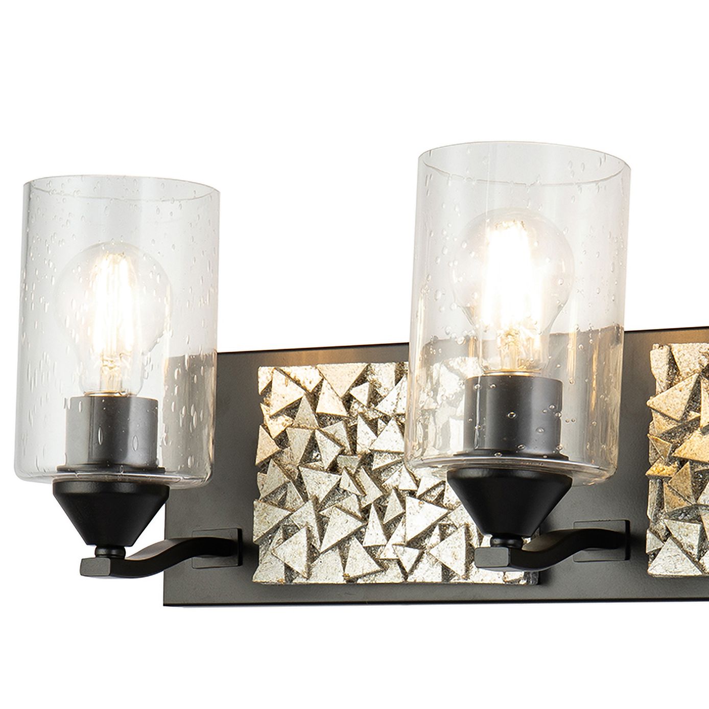 Image 2 Bocage 3 Light Bath Bar In Matte Black And Silver more views