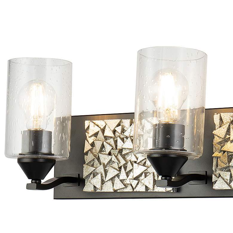 Image 2 Bocage 3 Light Bath Bar In Matte Black And Silver more views
