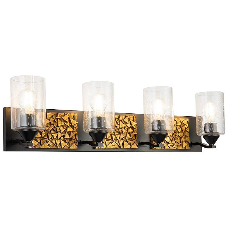 Image 1 Bocage 4 Light Bath Bar In Matte Black And Gold