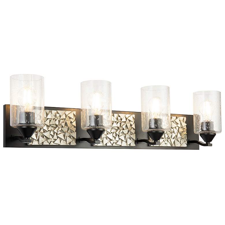Image 1 Bocage 4 Light Bath Bar In Matte Black And Silver