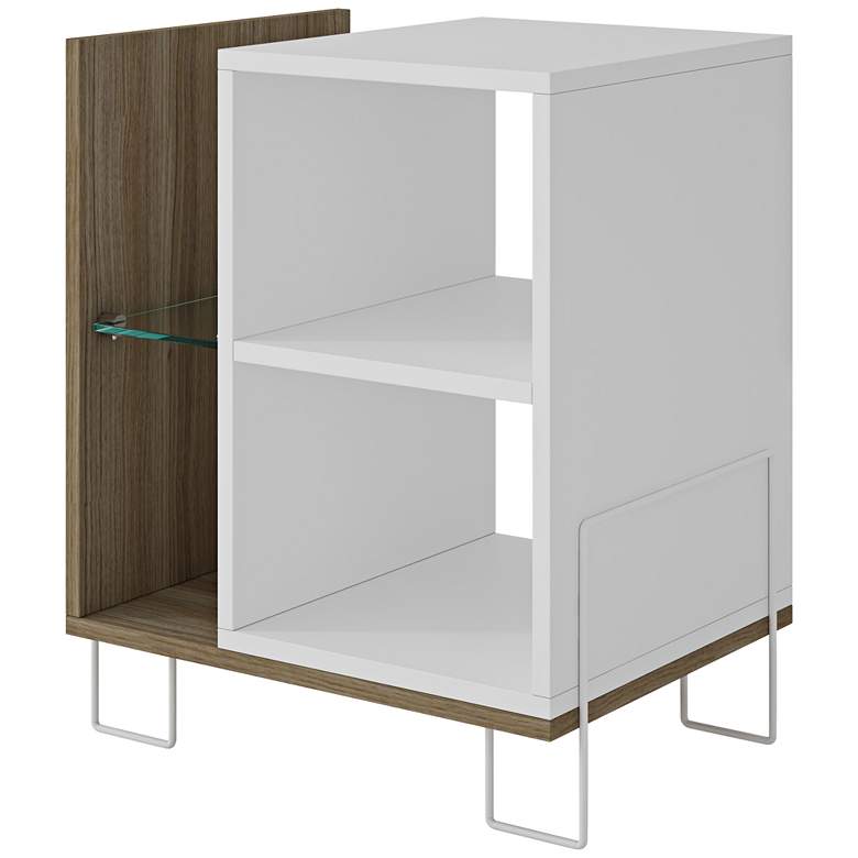 Image 1 Boden 17 1/2 inch Wide White Modern Cube Bookcase