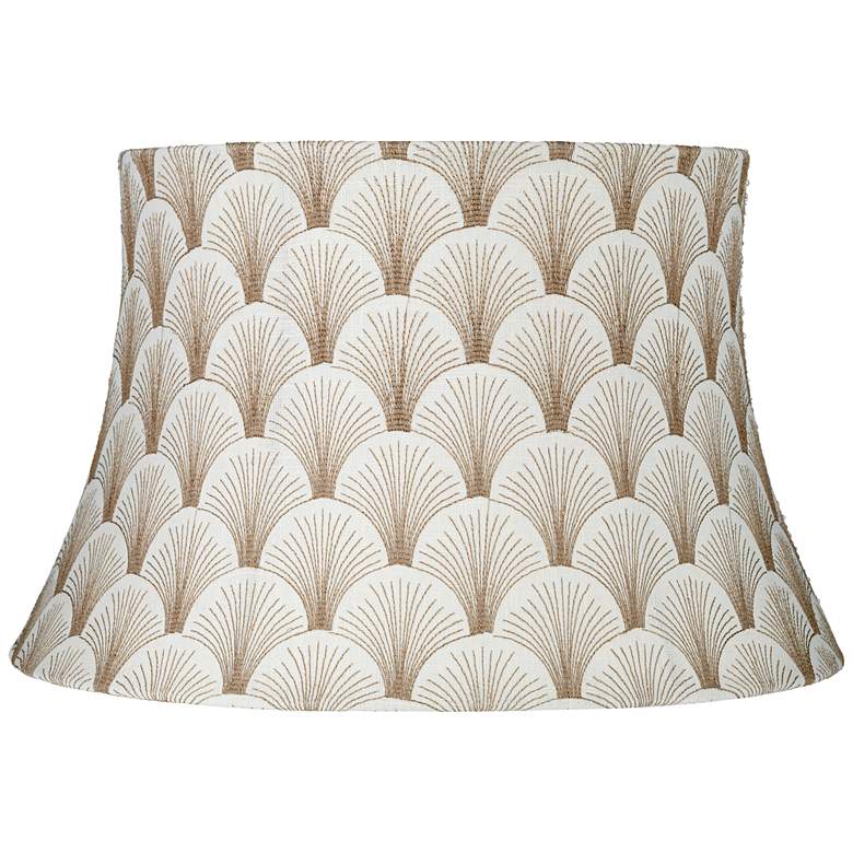 Image 1 Boden Mocha Round Slant Drum Lamp Shade 12x16x10 (Spider)