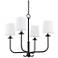 Bodhi 4 Light Chandelier - Forged Iron