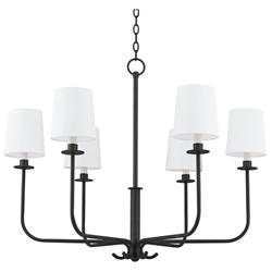 Bodhi 6 Light Chandelier - Forged Iron