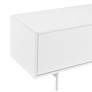 3_Bodie 70 3/4" Wide White Lacquered Wood 2-Door Media Stand more views