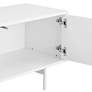 4_Bodie 70 3/4" Wide White Lacquered Wood 2-Door Media Stand more views