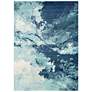 Thumbnail1 of Bodrum BDM-2306 6'11"x9' Ivory Pale Blue Outdoor Area Rug