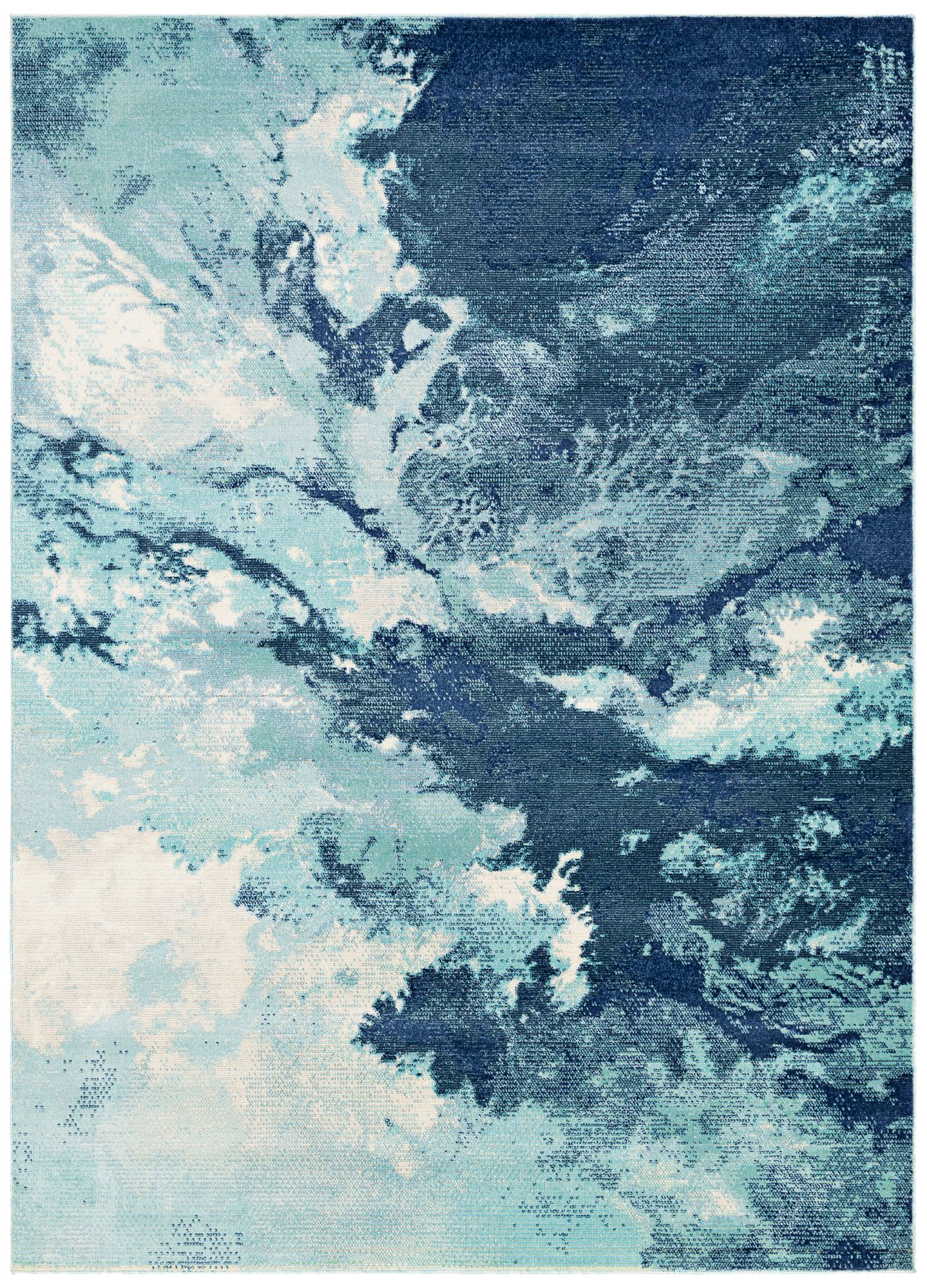 Thumbnail1 of Bodrum BDM-2306 7'10"x10' Ivory Pale Blue Outdoor Area Rug